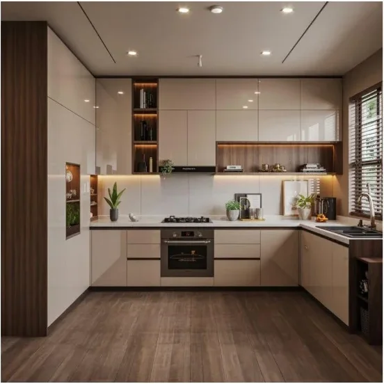 Minimalist U-Shape Kitchen