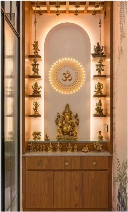 Arched Wooden Prayer Nook
